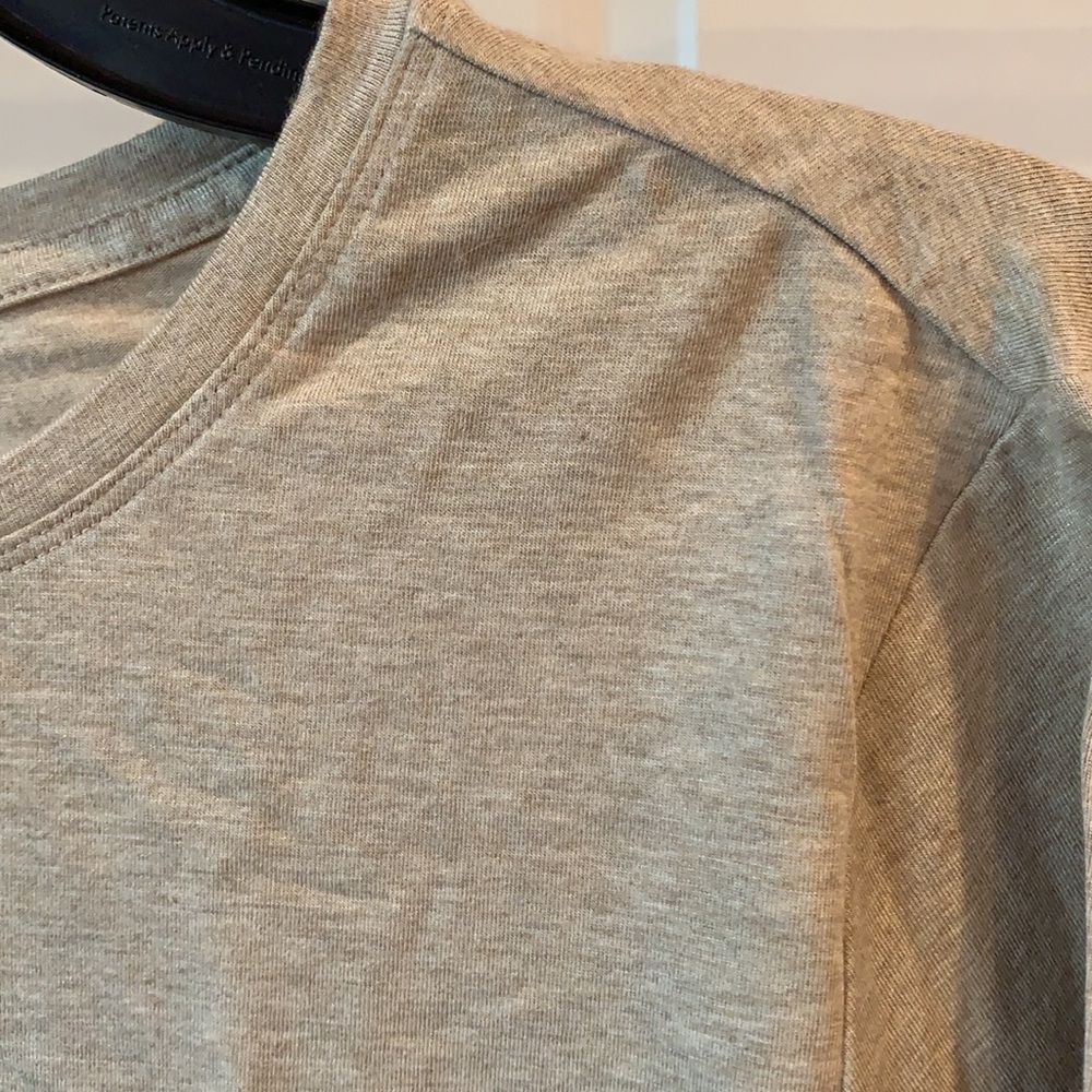 Apt 9 Essentials Women's Heather Tan Long Sleeve Tee NWT - Picture 2 of 5